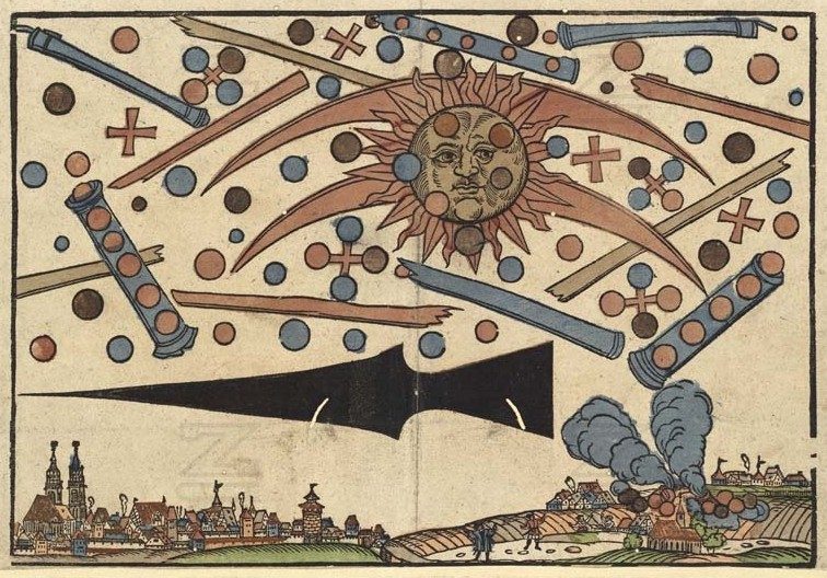 The 1561 Celestial Phenomenon over Nuremberg by Hanns Glaser