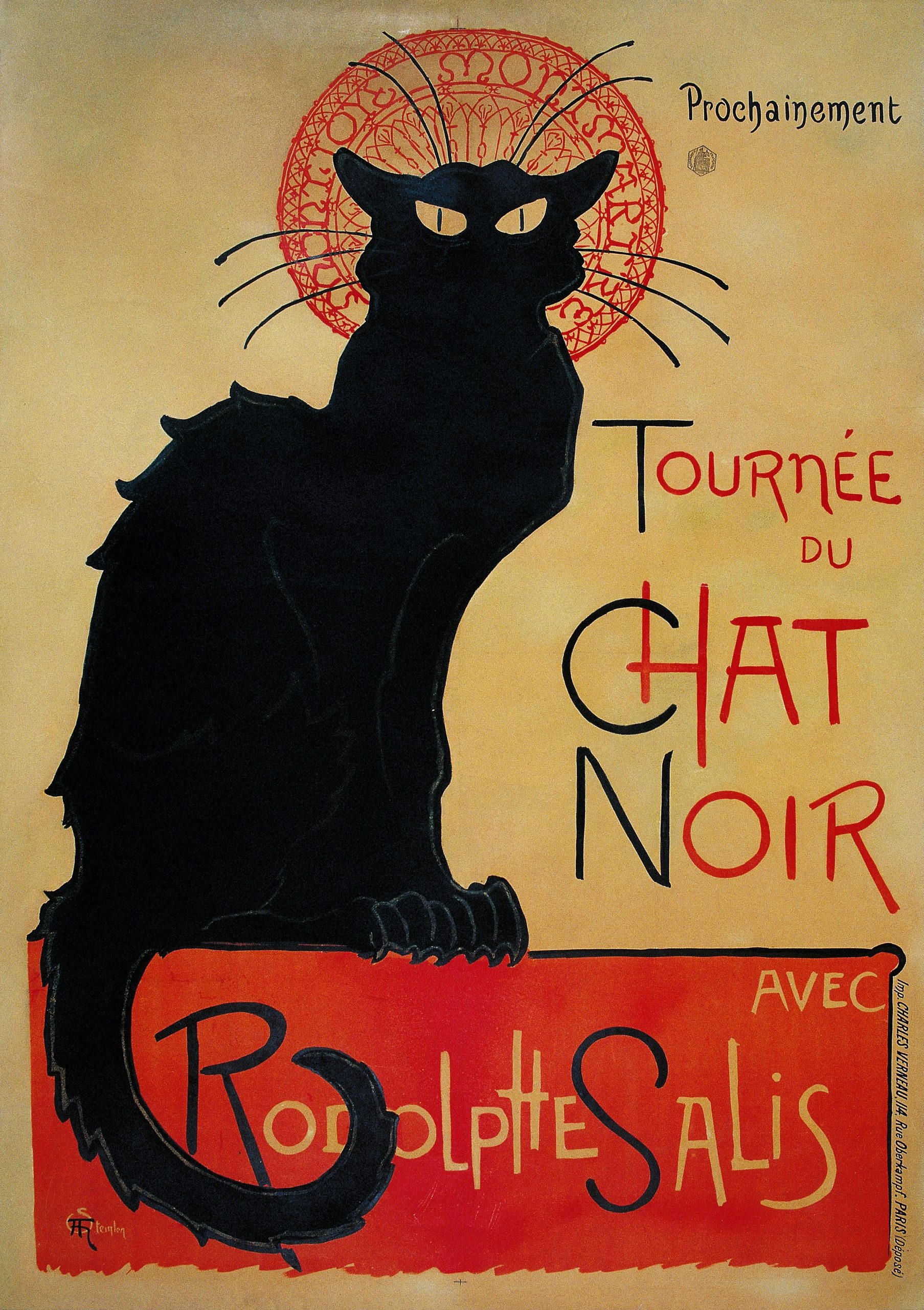 Tournée du Chat Noir by Théophile Alexandre Steinlen